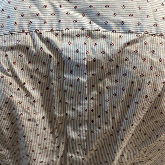 TRUSSARDI JEANS MEN’S LONG SLEEVE SHIRT BLUE & WHITE STRIPED  BUTTON DOWN S SLIM - Picture 8 of 11